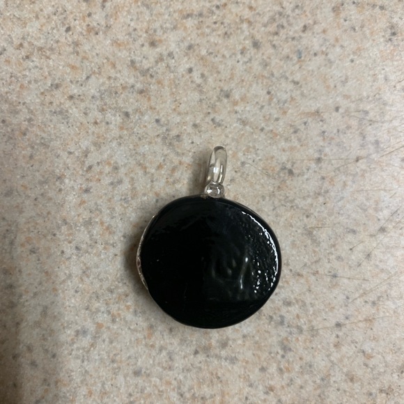 Dried  Flower Filled Rock Pendant - Picture 4 of 4